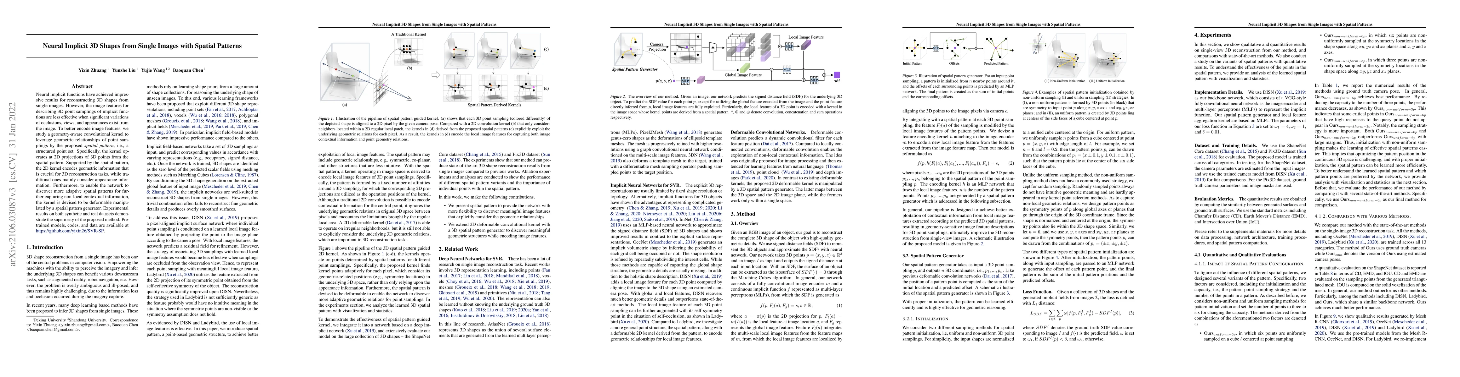Thumbnail for Neural Implicit 3D Shapes from Single Images with Spatial Patterns
