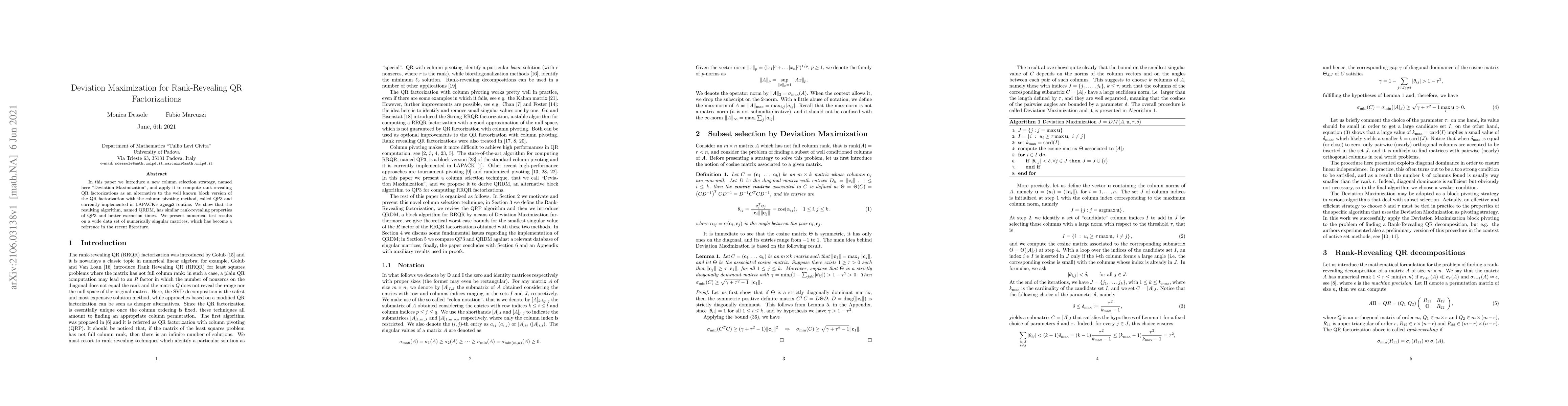 Thumbnail for Deviation Maximization for Rank-Revealing QR Factorizations
