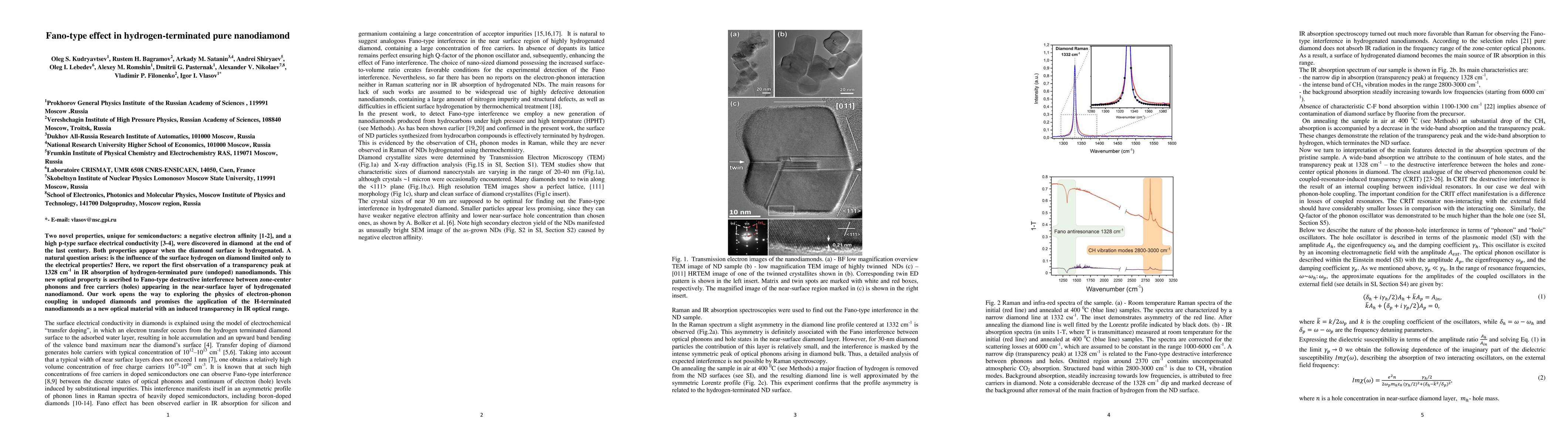 Thumbnail for Fano-type effect in hydrogen-terminated pure nanodiamond