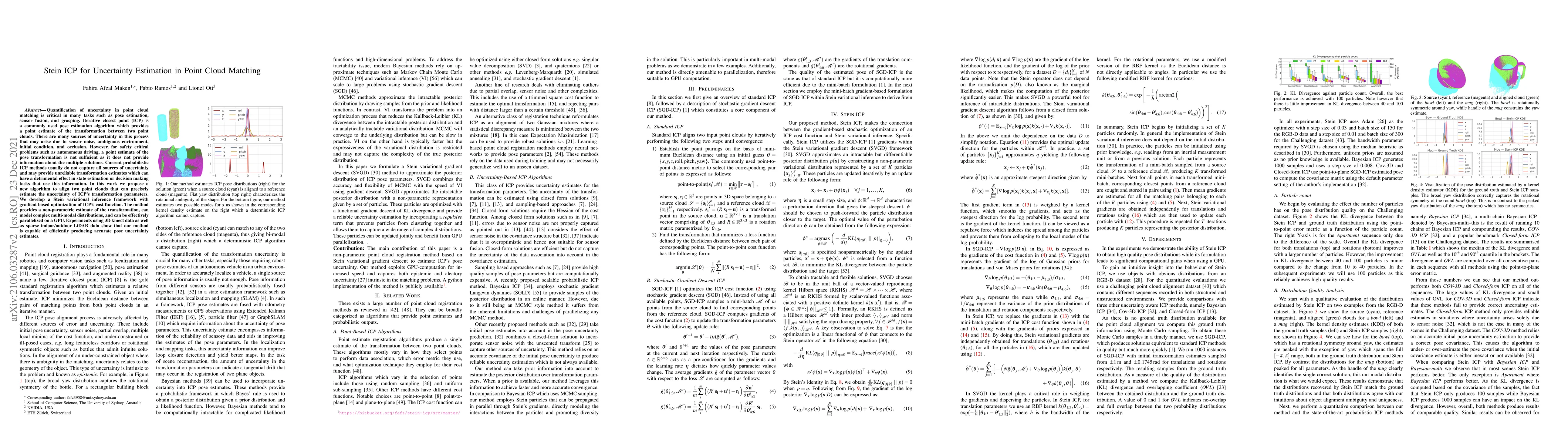 Thumbnail for Stein ICP for Uncertainty Estimation in Point Cloud Matching