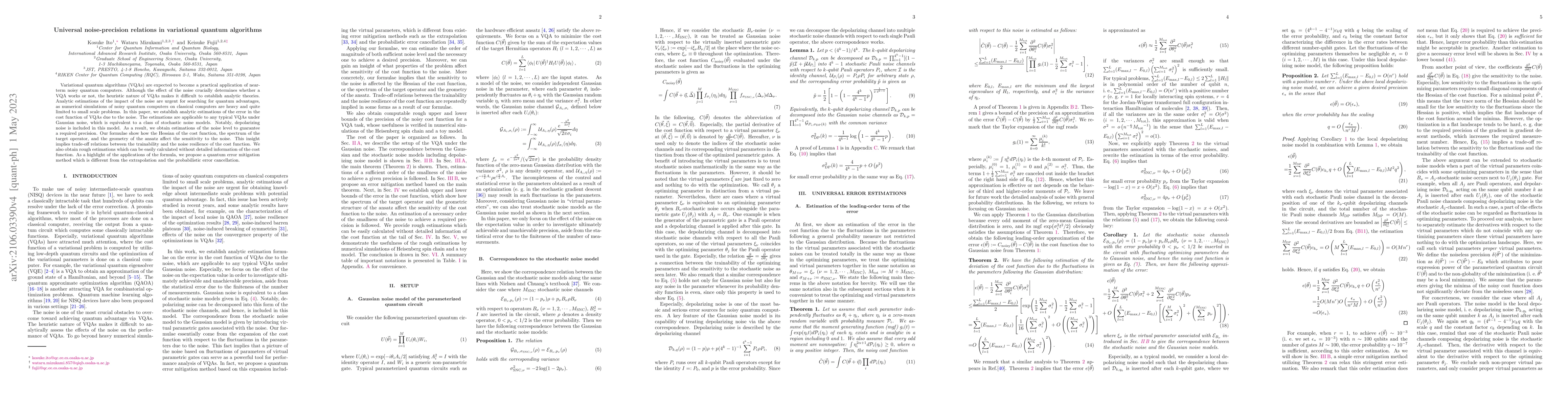Thumbnail for Universal noise-precision relations in variational quantum algorithms