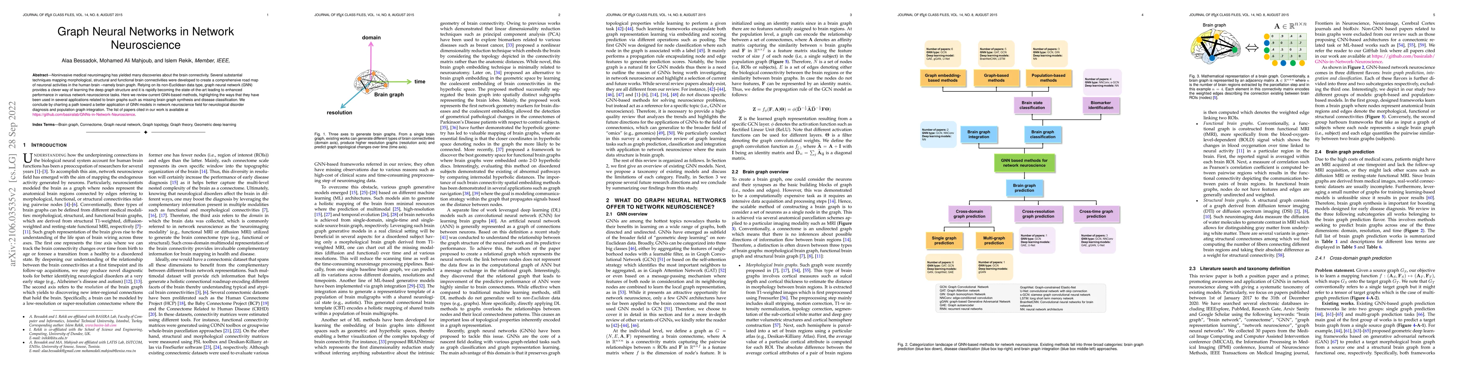 Thumbnail for Graph Neural Networks in Network Neuroscience