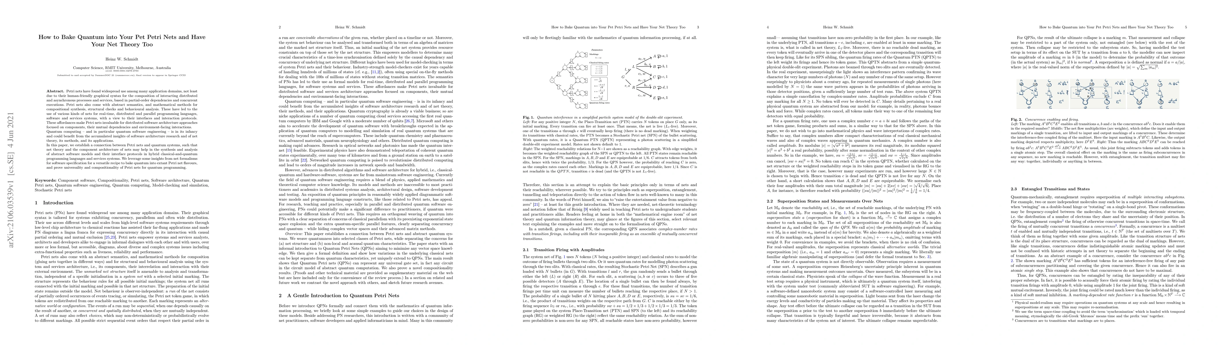 Thumbnail for How to Bake Quantum into Your Pet Petri Nets and Have Your Net Theory
  Too