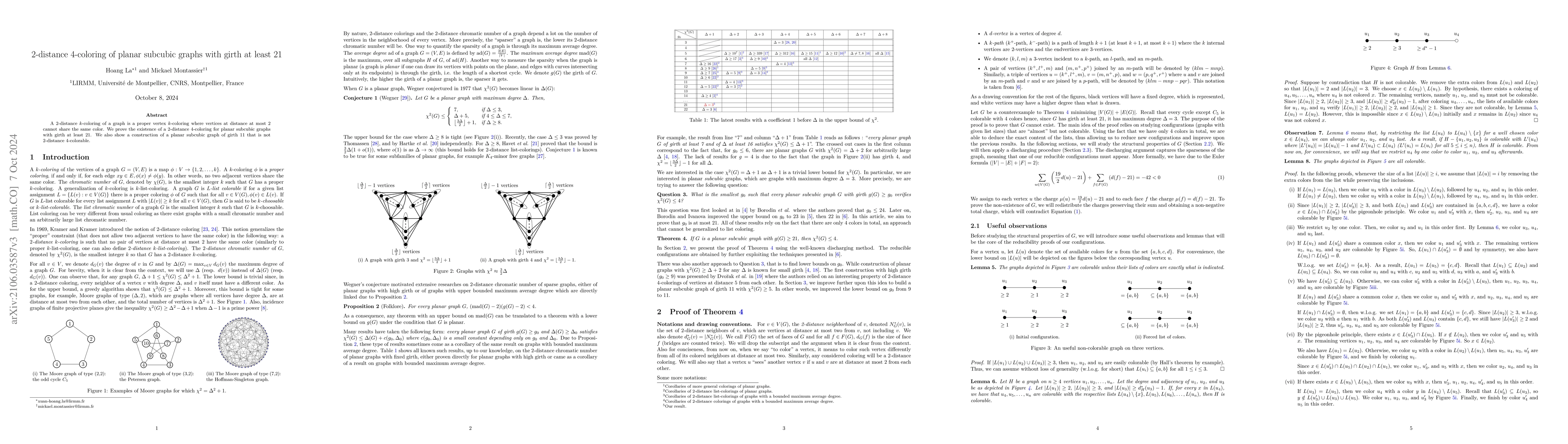 Thumbnail for 2-distance 4-coloring of planar subcubic graphs with girth at least 21