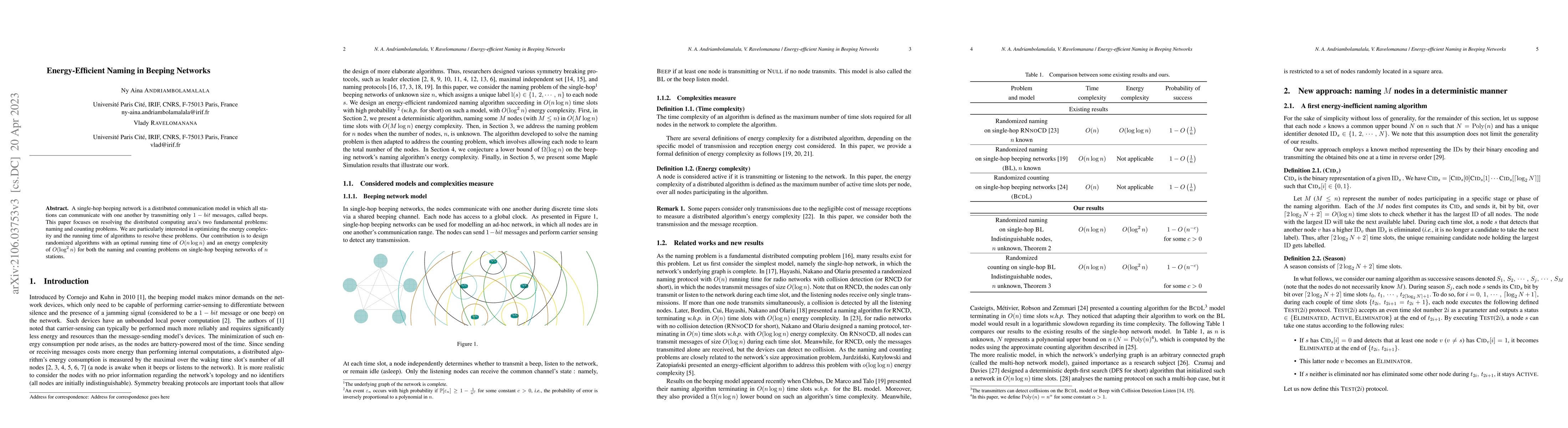 Thumbnail for Energy-Efficient Naming in Beeping Networks