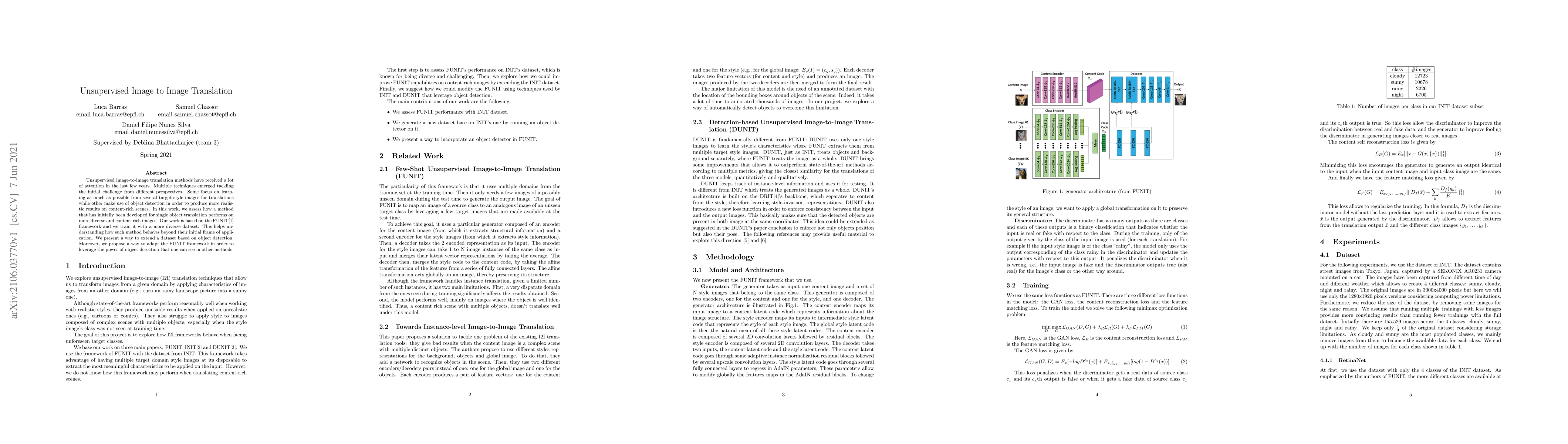 Thumbnail for Few-Shot Unsupervised Image-to-Image Translation on complex scenes