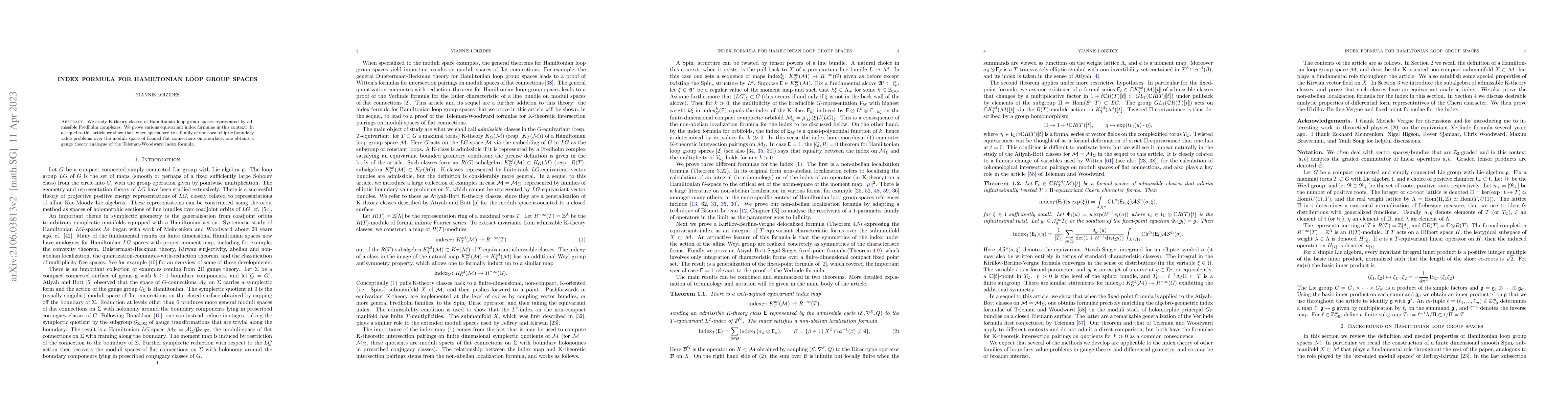 Thumbnail for Index formula for Hamiltonian loop group spaces