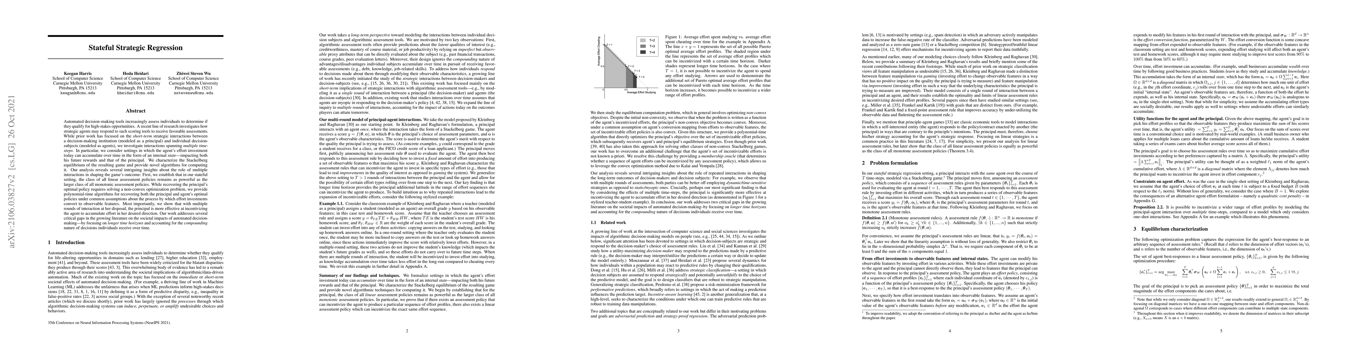 Thumbnail for Stateful Strategic Regression
