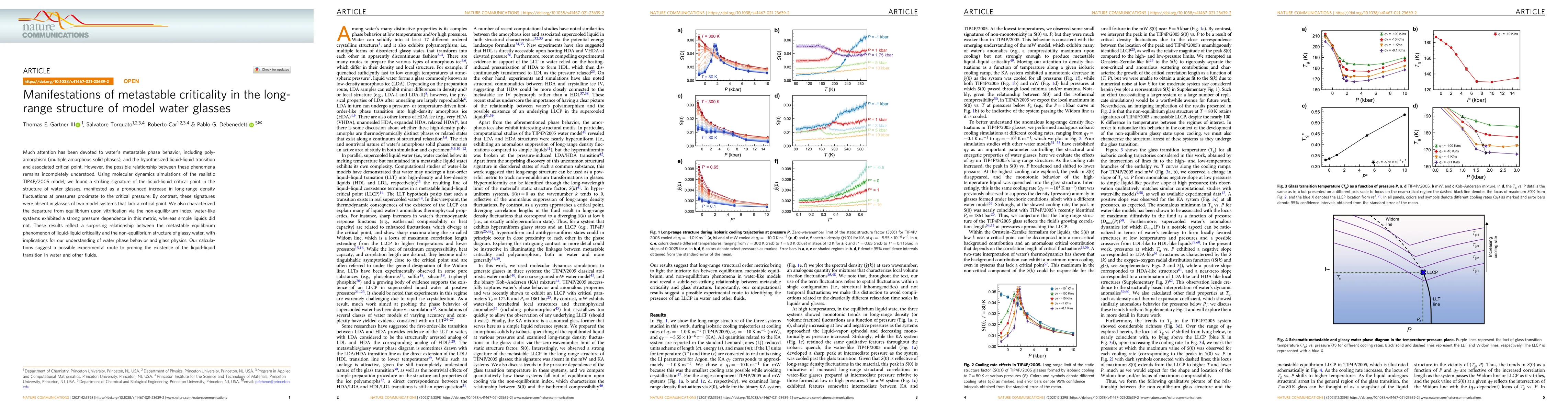 Thumbnail for Manifestations of metastable criticality in the long-range structure of
  model water glasses