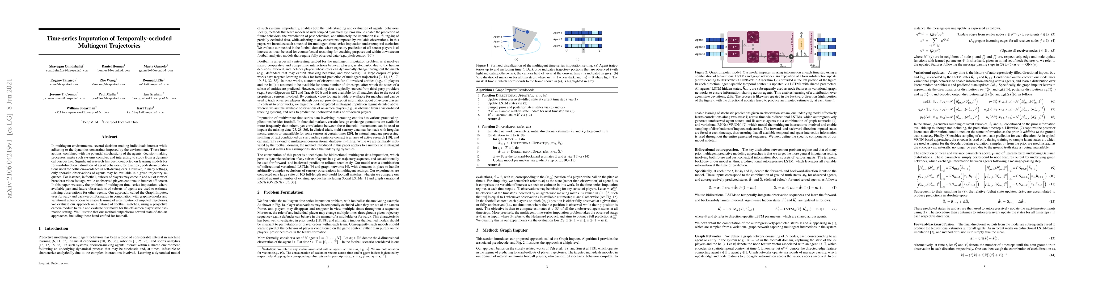 Thumbnail for Time-series Imputation of Temporally-occluded Multiagent Trajectories
