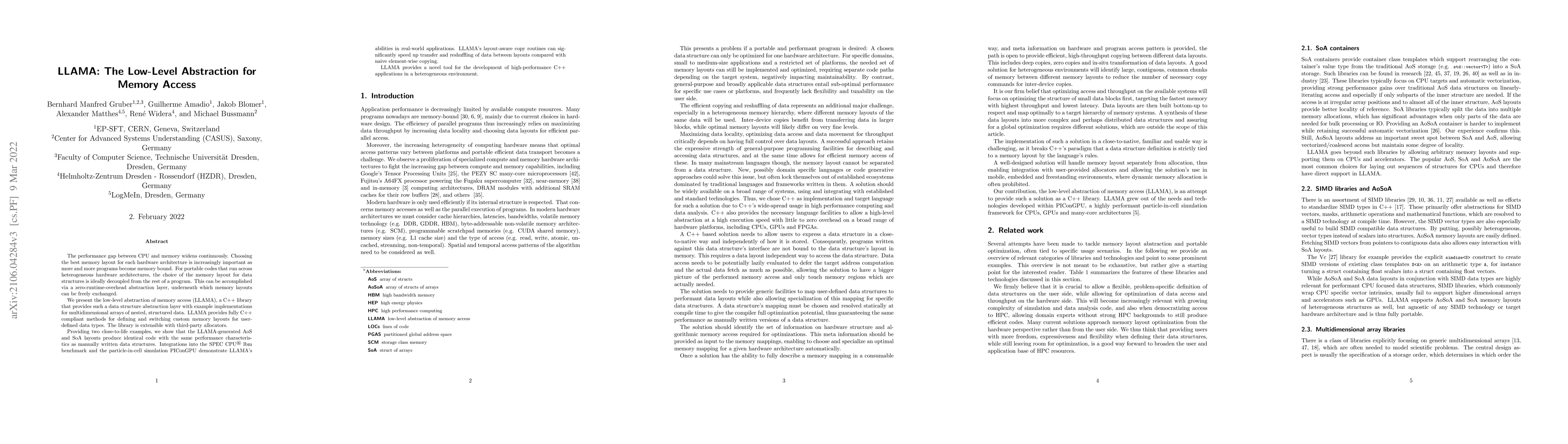 Thumbnail for LLAMA: The Low-Level Abstraction For Memory Access