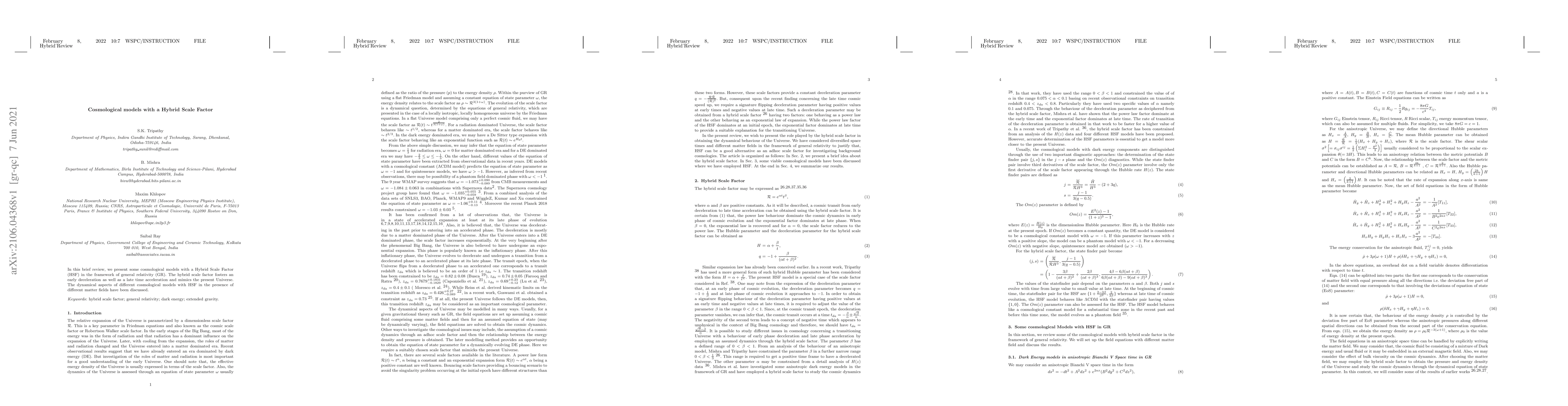 Thumbnail for Cosmological models with a Hybrid Scale Factor