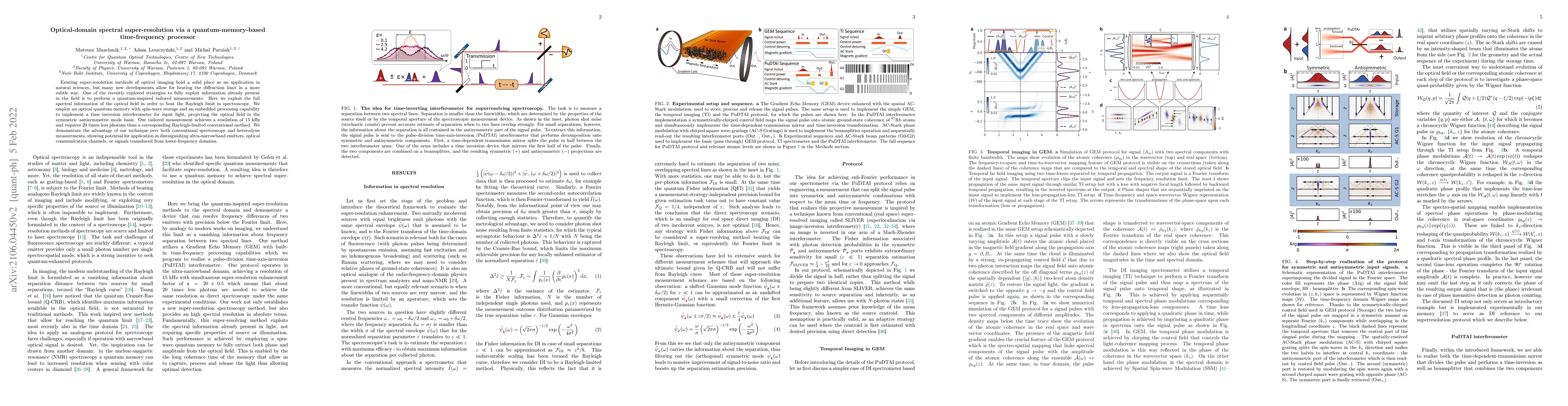 Thumbnail for Optical-domain spectral super-resolution via a quantum-memory-based
  time-frequency processor