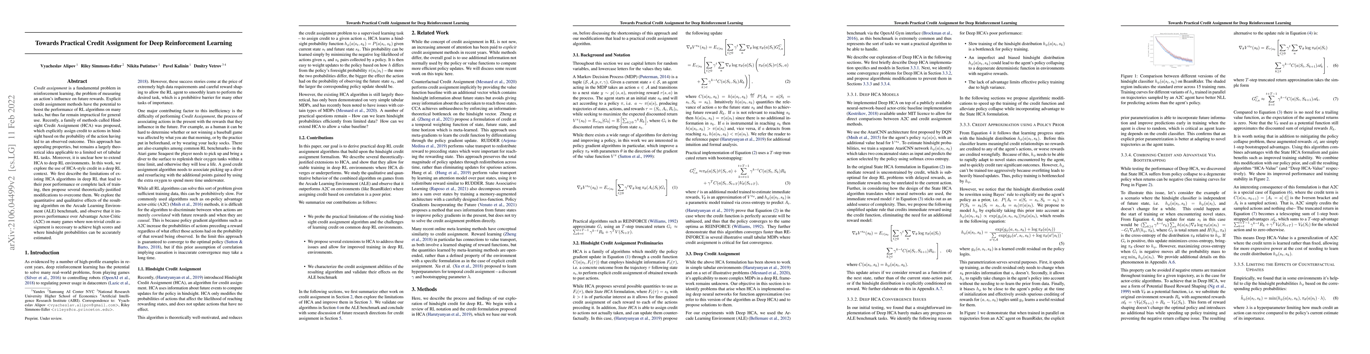 Thumbnail for Towards Practical Credit Assignment for Deep Reinforcement Learning