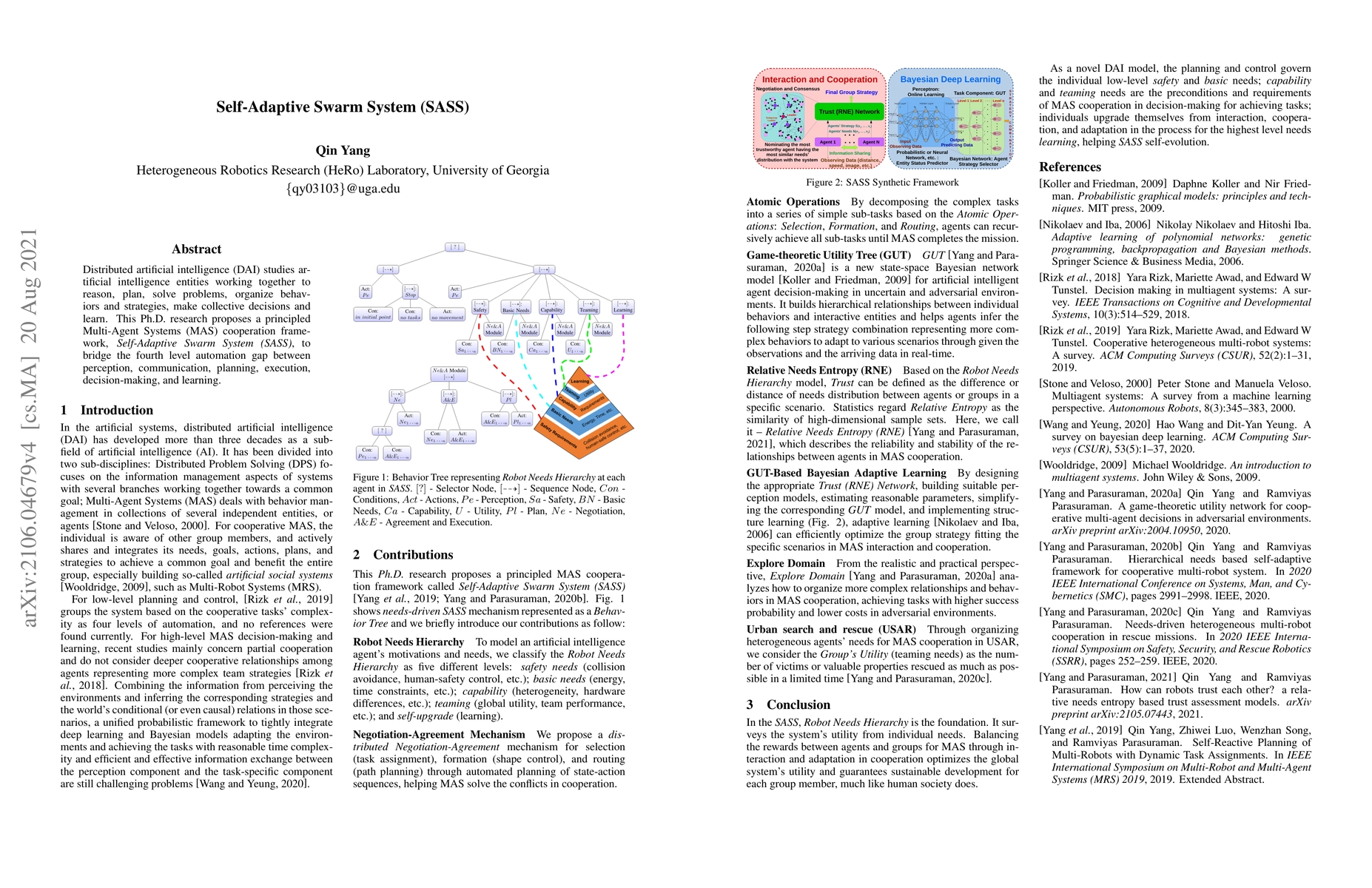 Thumbnail for Self-Adaptive Swarm System (SASS)