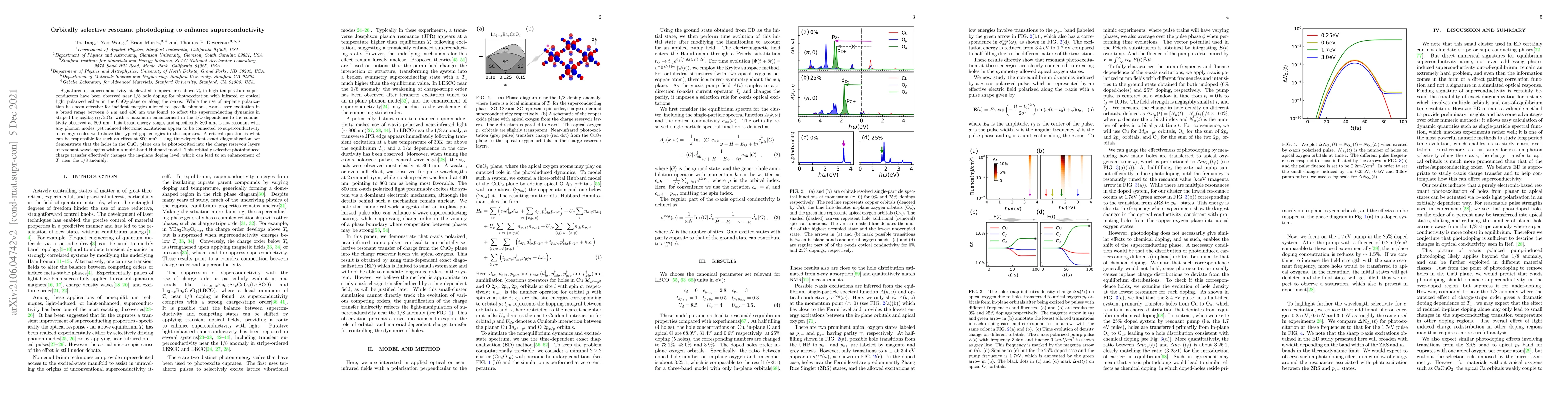 Thumbnail for Orbitally Selective Resonant Photodoping to Enhance Superconductivity