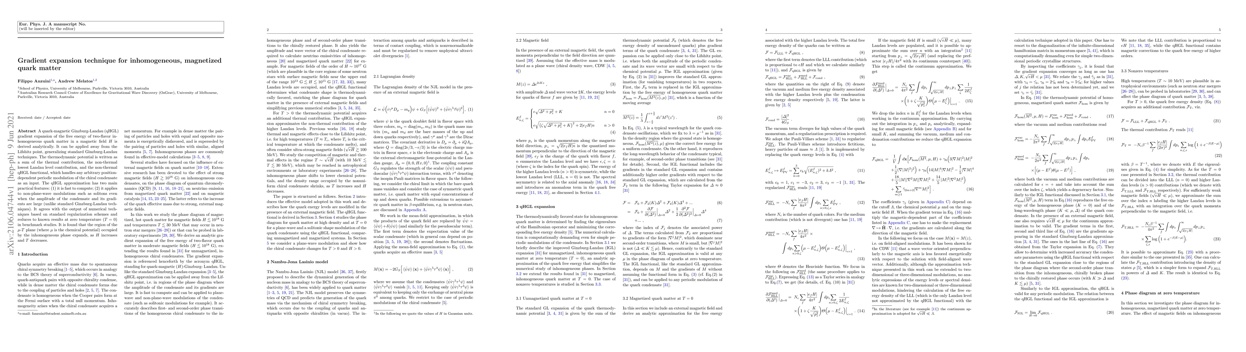 Thumbnail for Gradient expansion technique for inhomogeneous, magnetized quark matter
