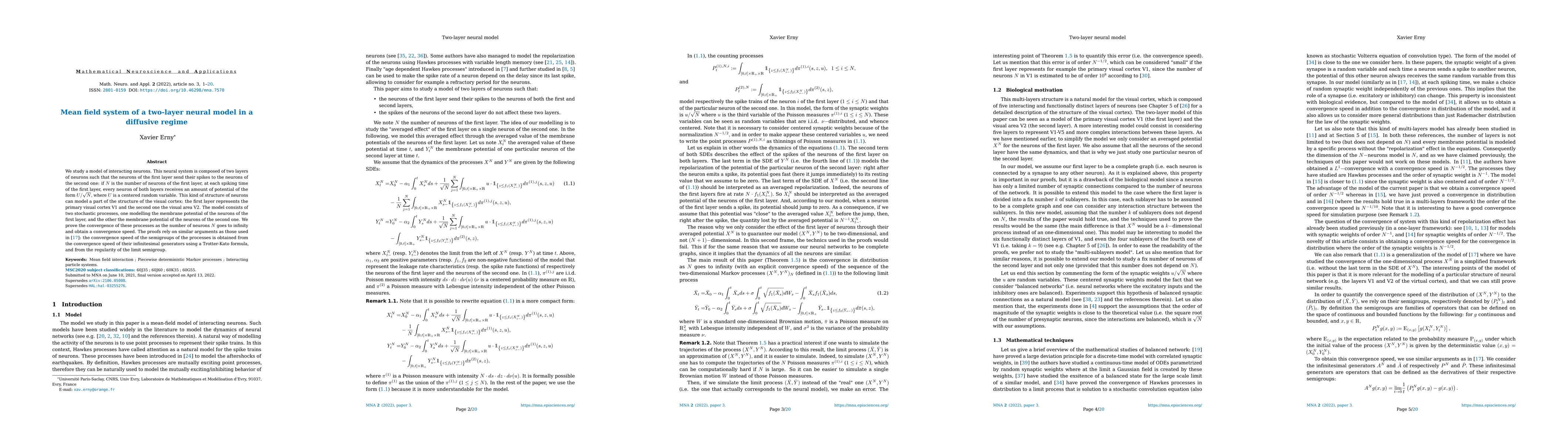 Thumbnail for Mean field system of a two-layers neural model in a diffusive regime