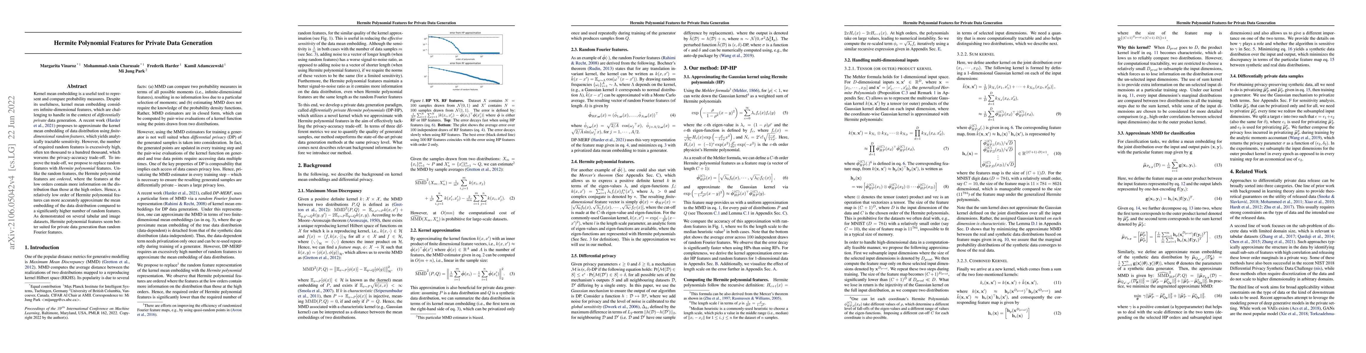 Thumbnail for Hermite Polynomial Features for Private Data Generation