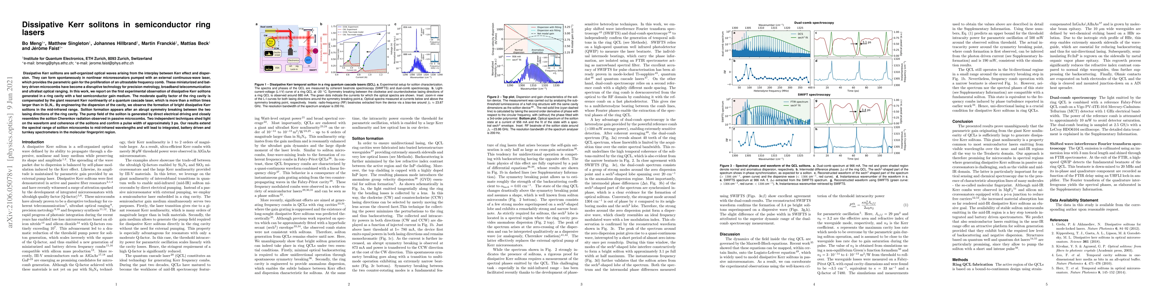 Thumbnail for Dissipative Kerr solitons in semiconductor ring lasers
