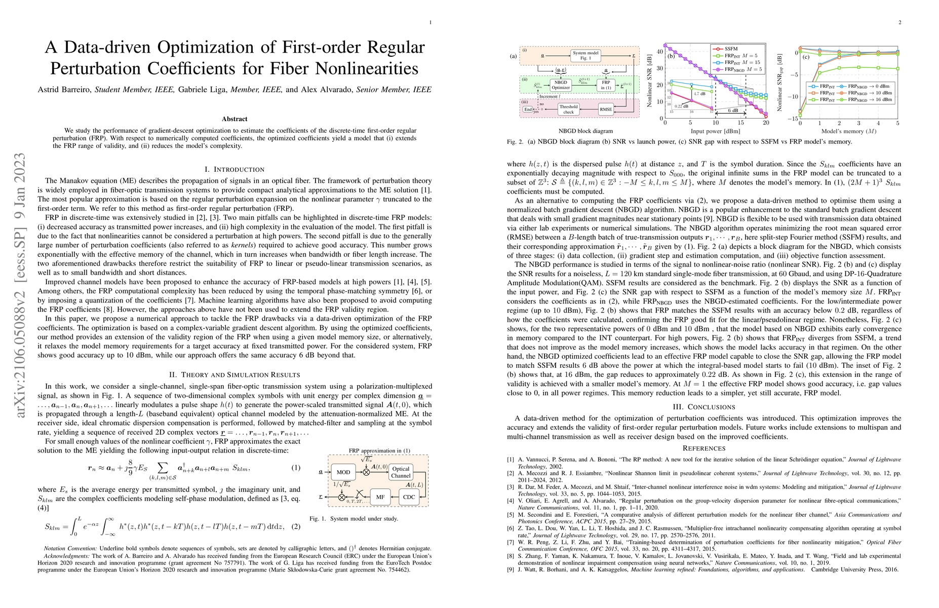 Thumbnail for A Data-driven Optimization of First-order Regular Perturbation
  Coefficients for Fiber Nonlinearities