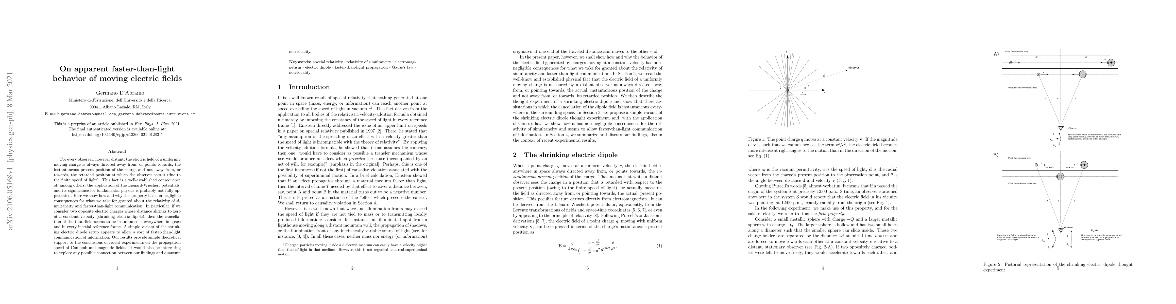 Thumbnail for On apparent faster-than-light behavior of moving electric fields