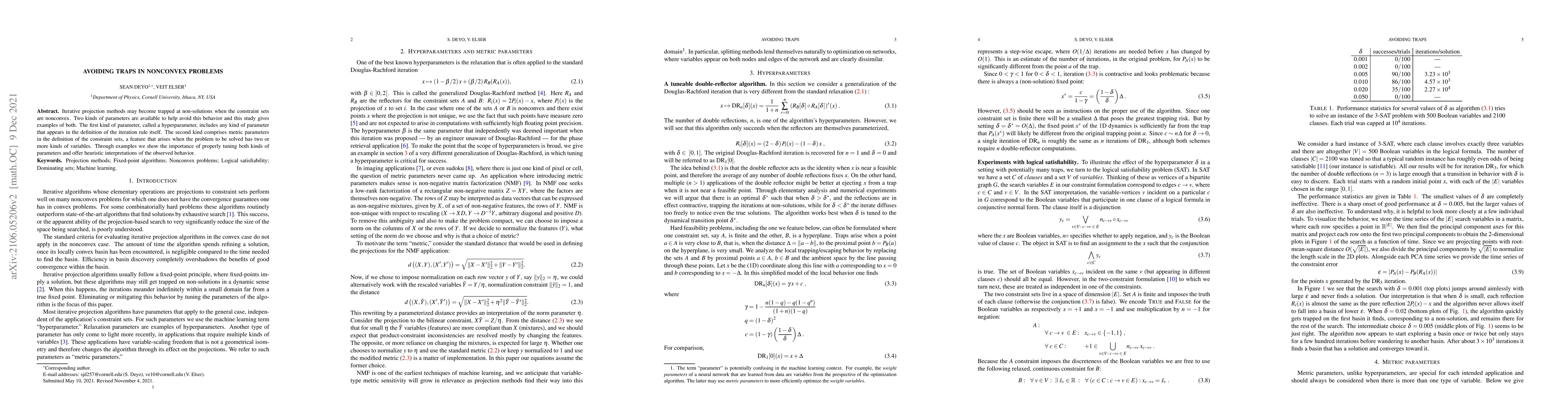 Thumbnail for Avoiding Traps in Nonconvex Problems