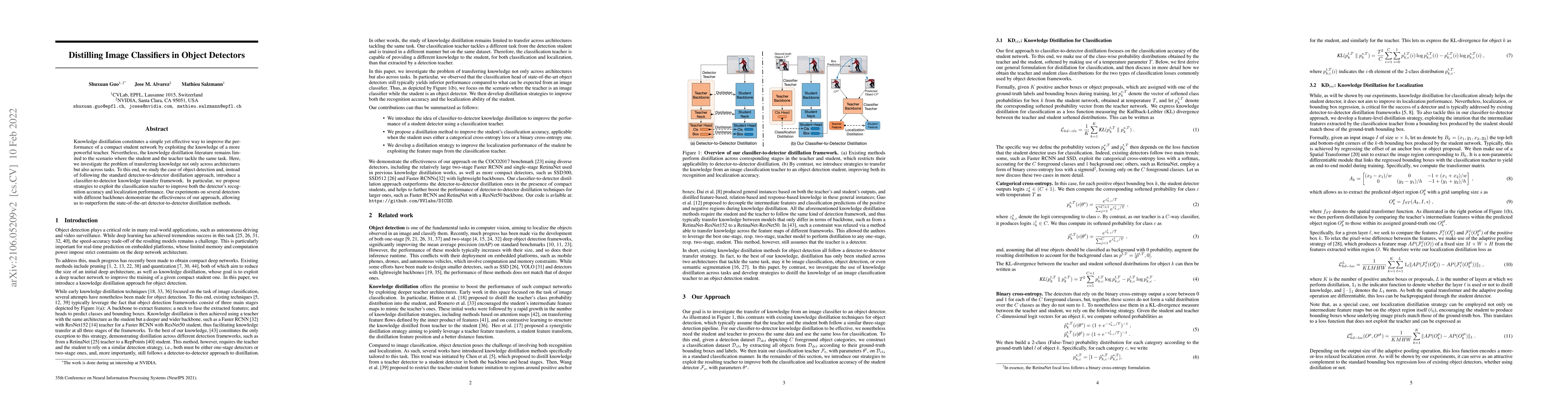 Thumbnail for Distilling Image Classifiers in Object Detectors