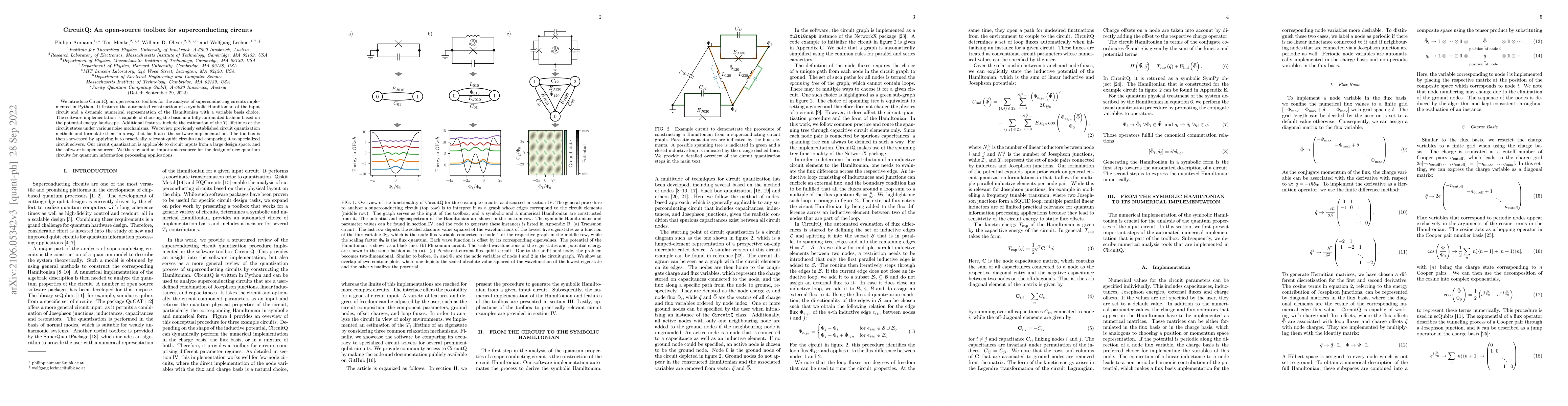 Thumbnail for CircuitQ: An open-source toolbox for superconducting circuits