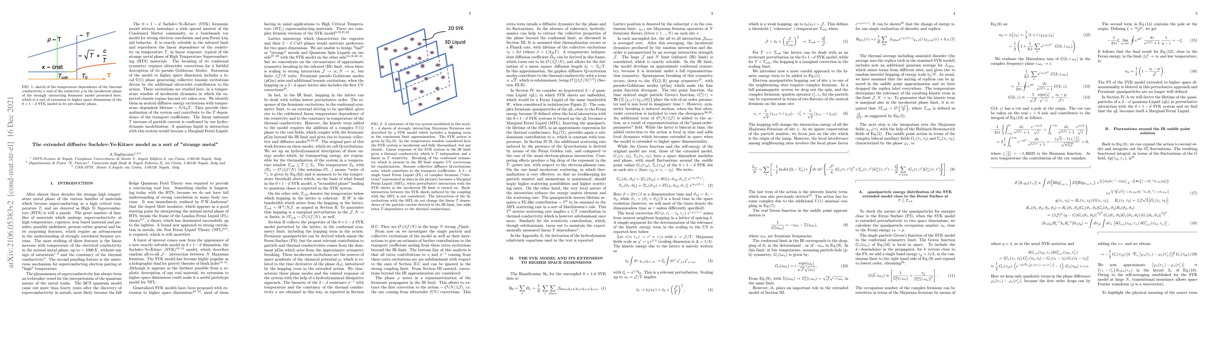 Thumbnail for The extended diffusive Sachdev-Ye-Kitaev model as a sort of "strange
  metal"