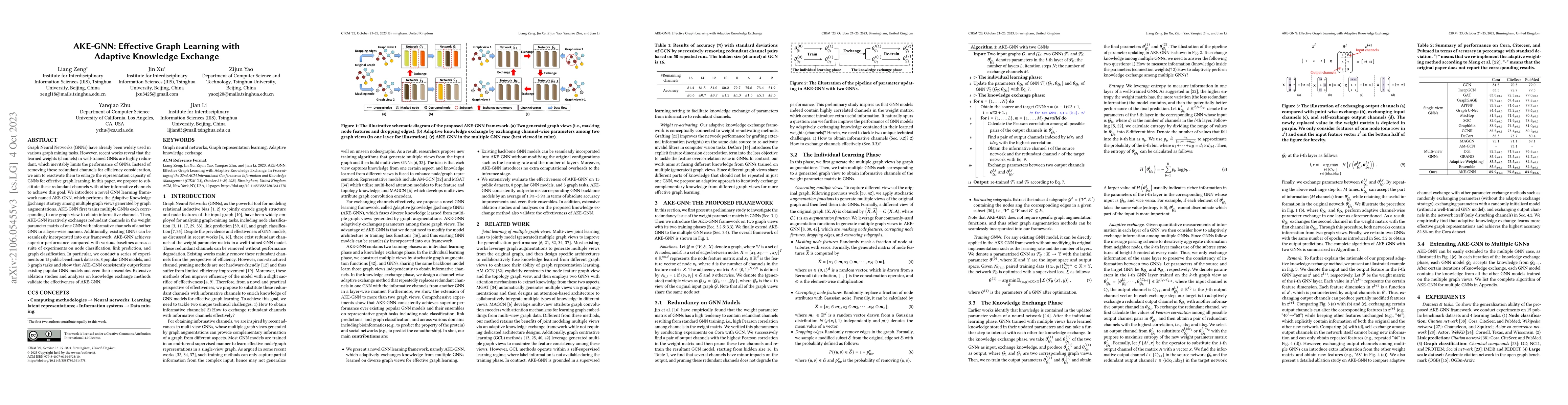 Thumbnail for AKE-GNN: Effective Graph Learning with Adaptive Knowledge Exchange