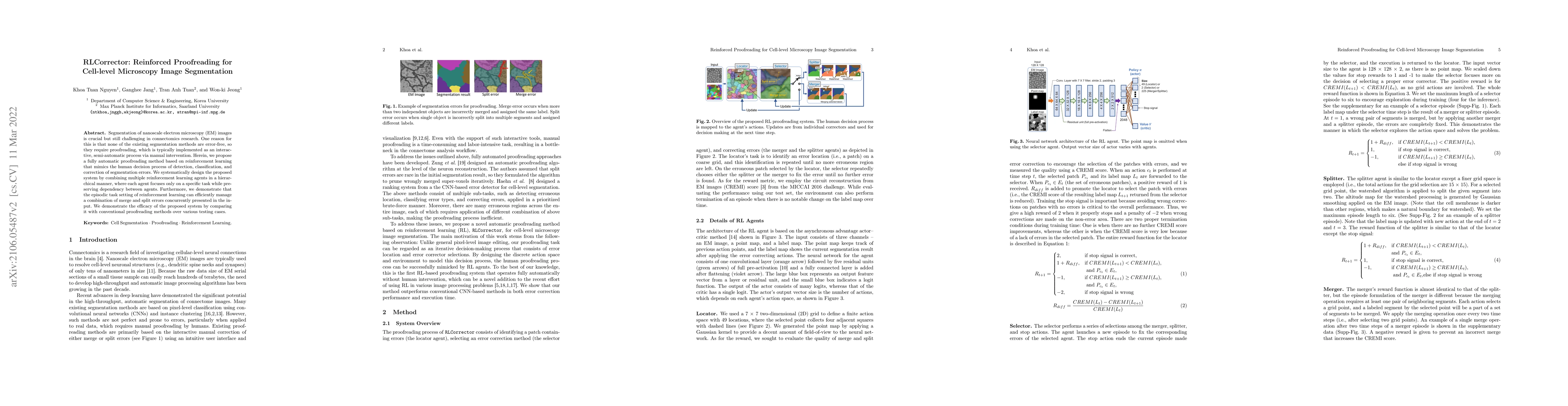 Thumbnail for RLCorrector: Reinforced Proofreading for Cell-level Microscopy Image
  Segmentation