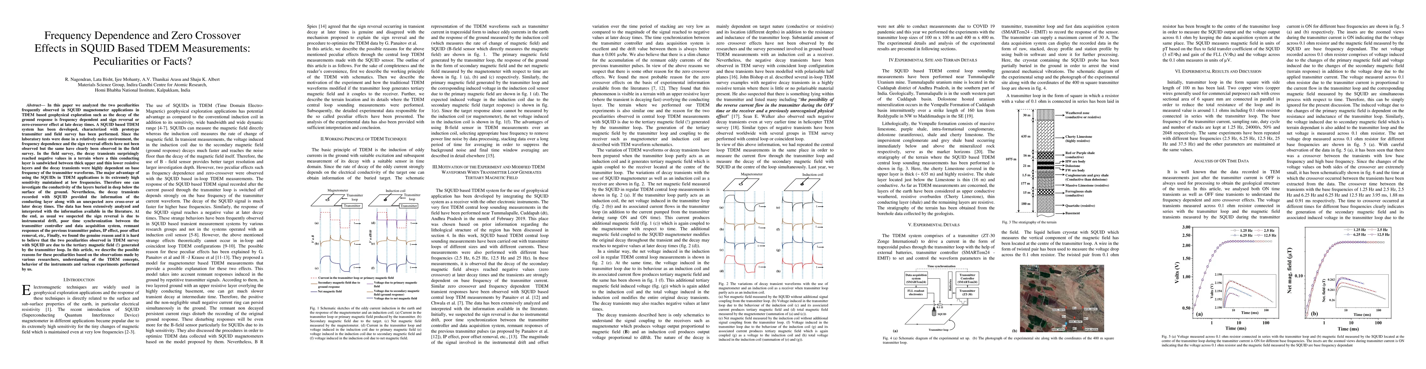 Thumbnail for Frequency Dependence and Zero Crossover Effects in SQUID Based TDEM
  Measurements: Peculiarities or Facts?