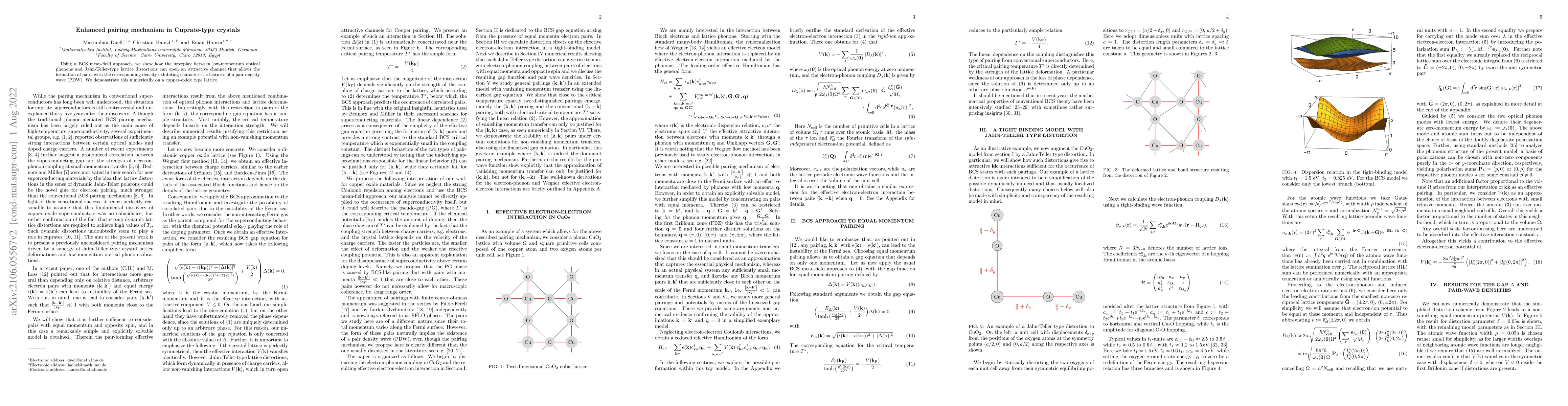 Thumbnail for Enhanced pairing mechanism in Cuprate-type crystals