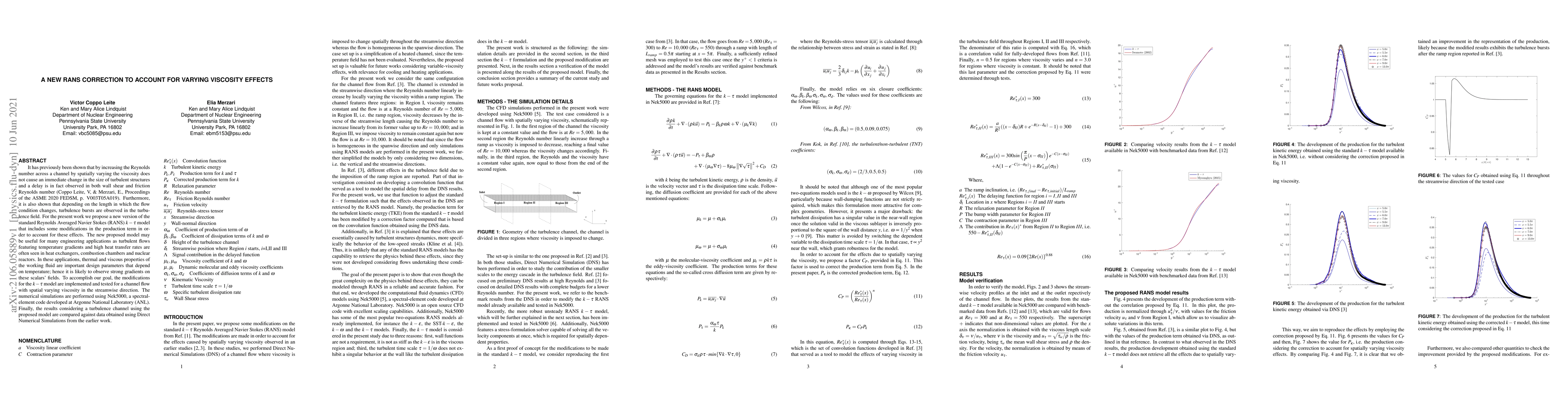 Thumbnail for A New RANS Correction to Account for Varying Viscosity Effects
