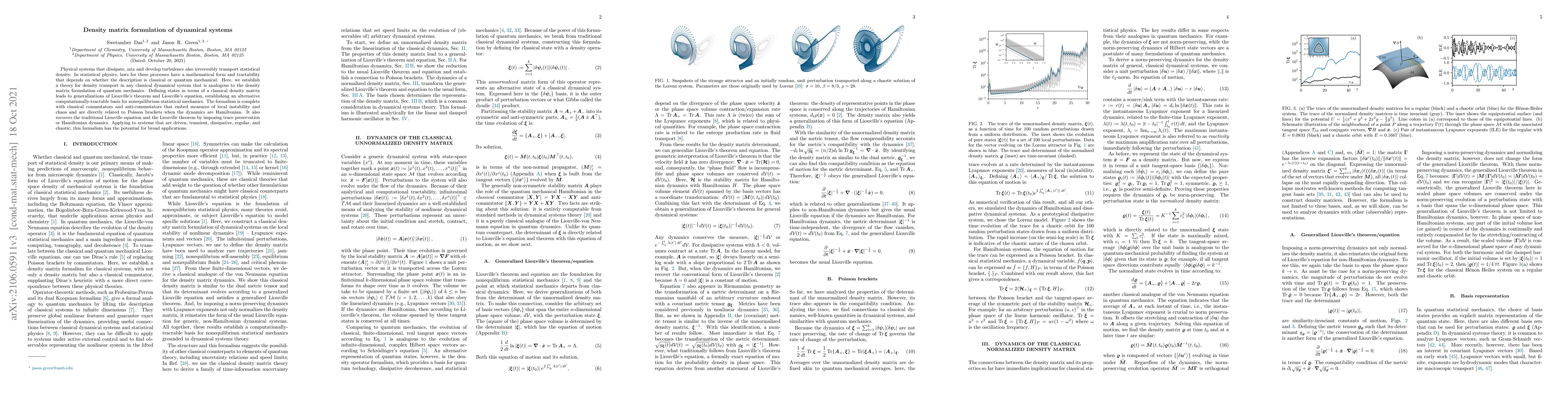 Thumbnail for Density matrix formulation of dynamical systems