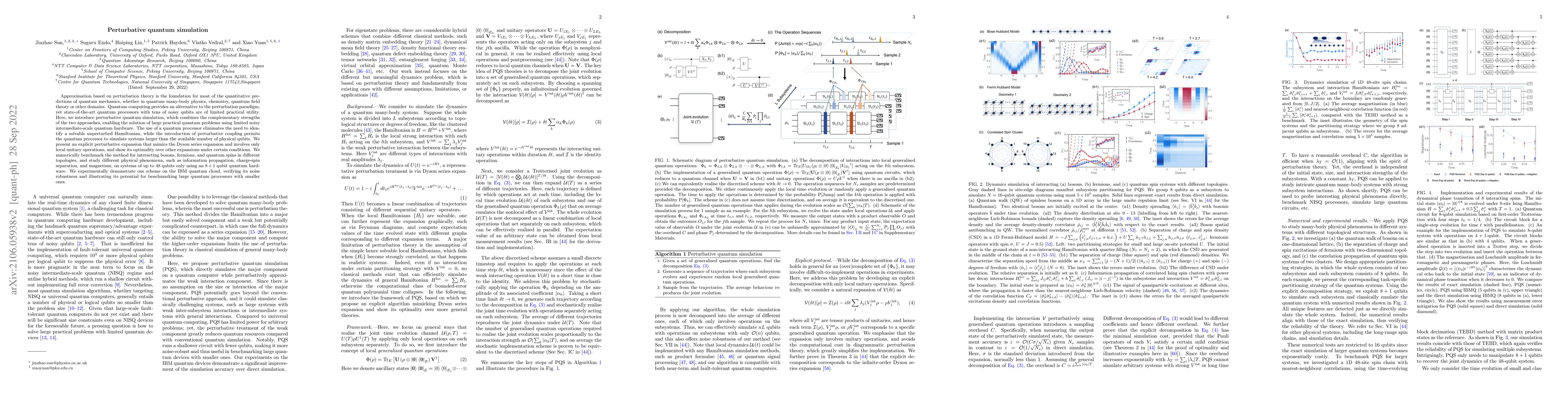Thumbnail for Perturbative quantum simulation