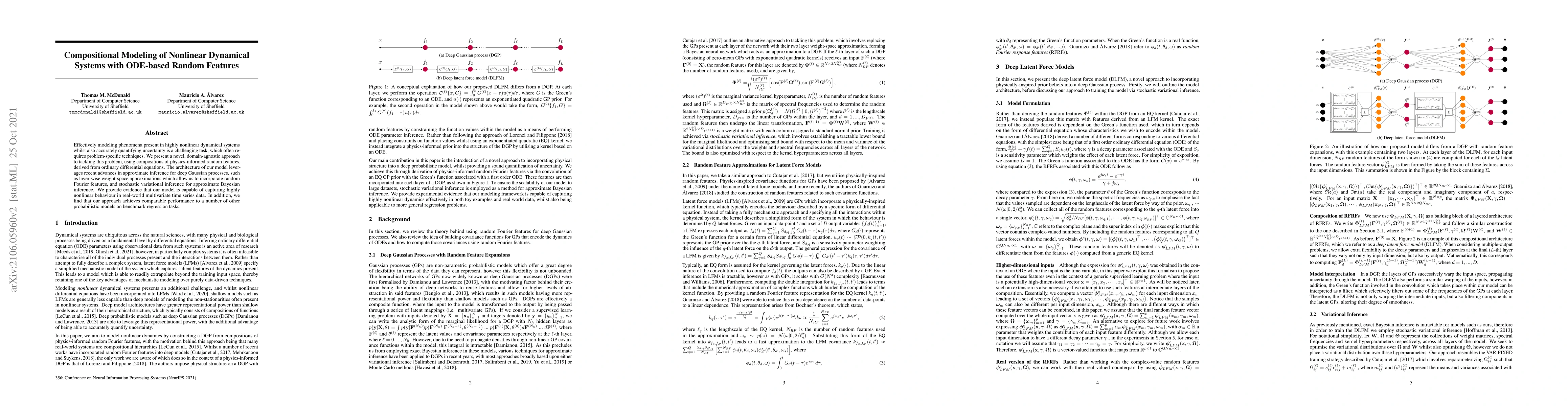 Thumbnail for Compositional Modeling of Nonlinear Dynamical Systems with ODE-based
  Random Features
