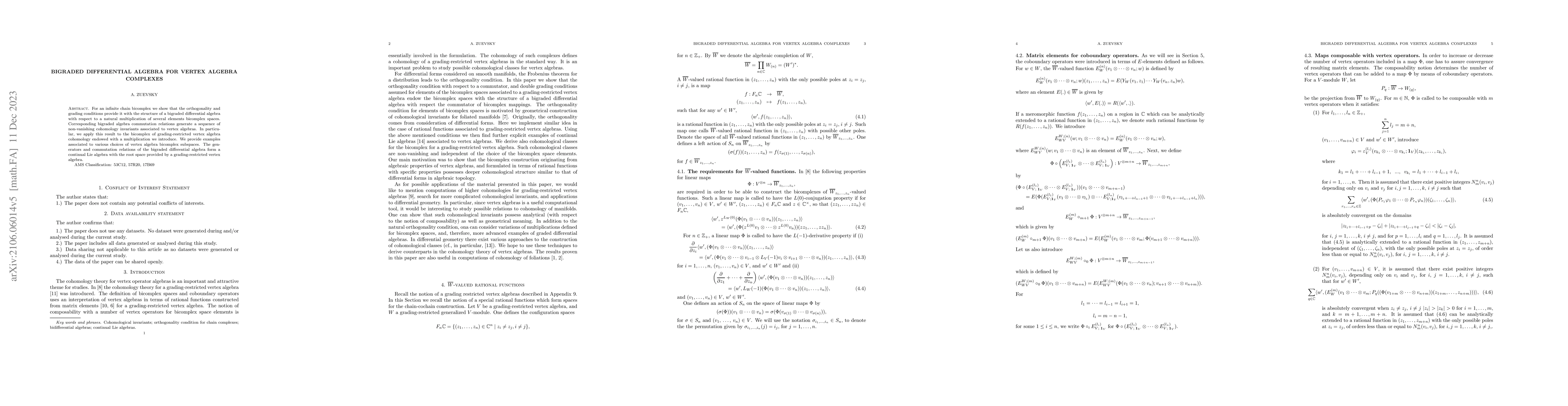 Thumbnail for Bigraded differential algebra for vertex algebra complexes