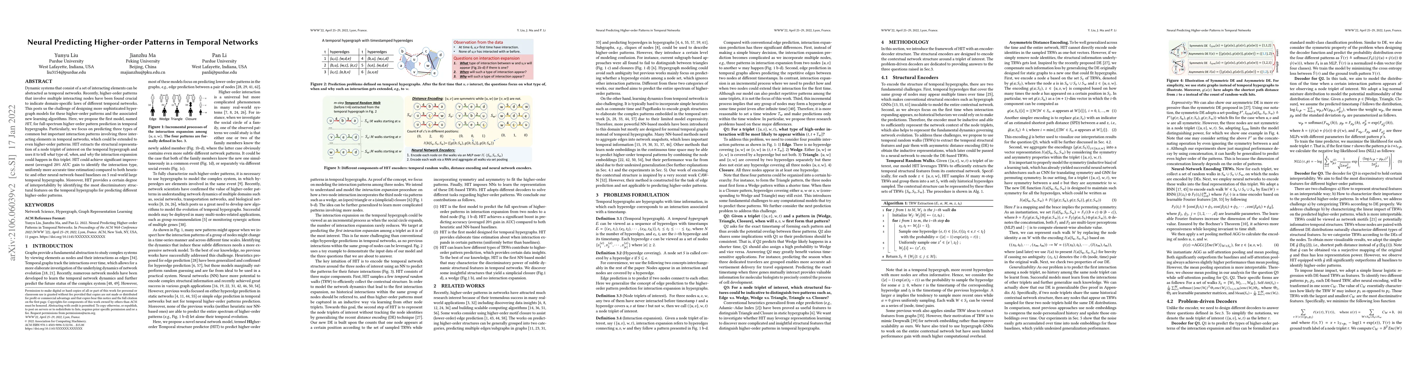 Thumbnail for Neural Predicting Higher-order Patterns in Temporal Networks