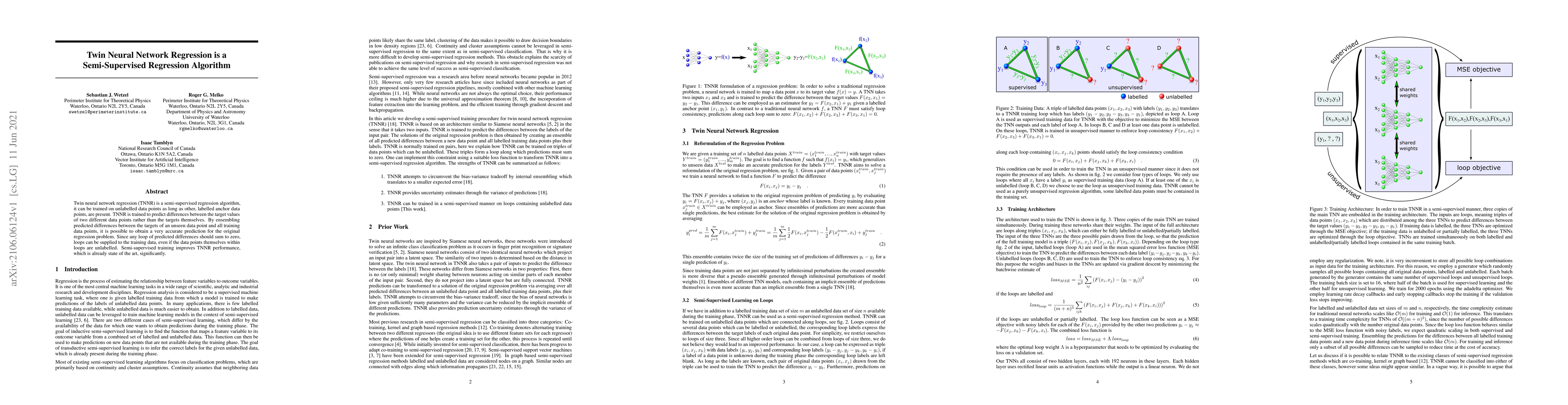 Thumbnail for Twin Neural Network Regression is a Semi-Supervised Regression Algorithm