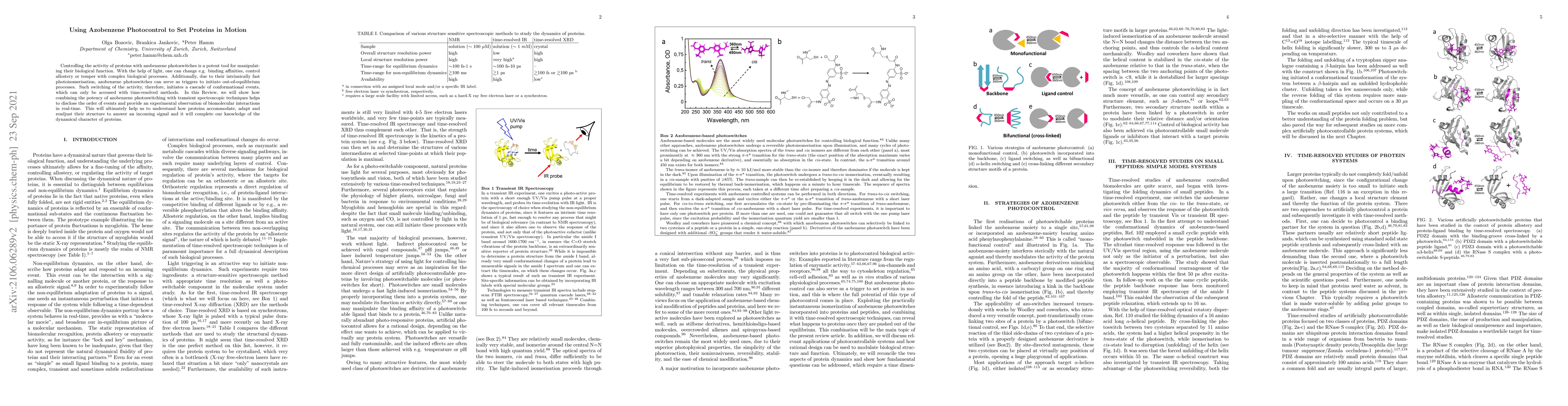 Thumbnail for Using Azobenzene Photocontrol to Set Proteins in Motion