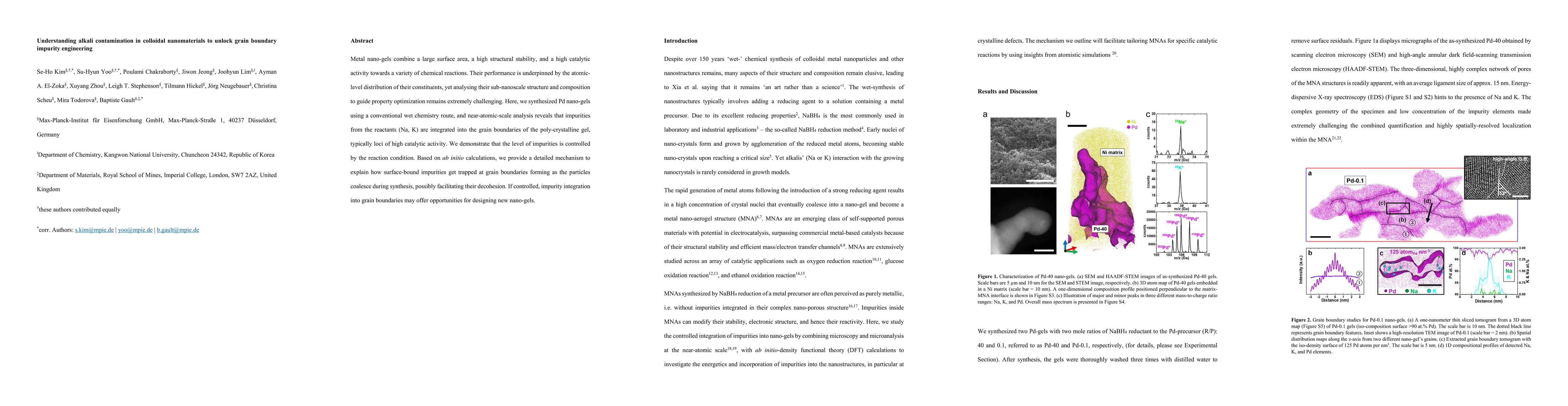 Thumbnail for Understanding alkali contamination in colloidal nanomaterials to unlock
  grain boundary impurity engineering