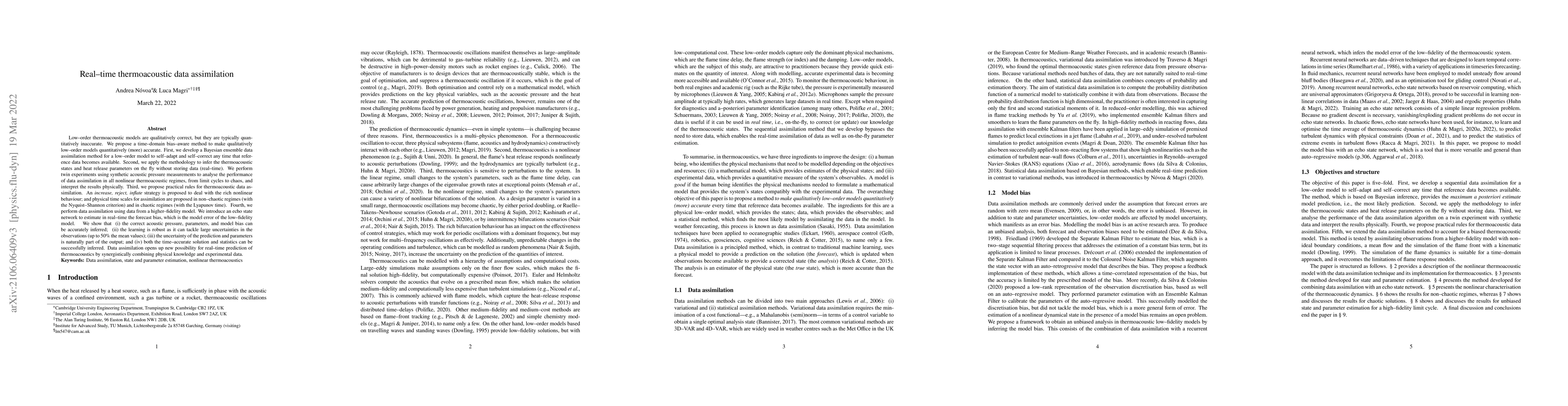 Thumbnail for Real-time thermoacoustic data assimilation