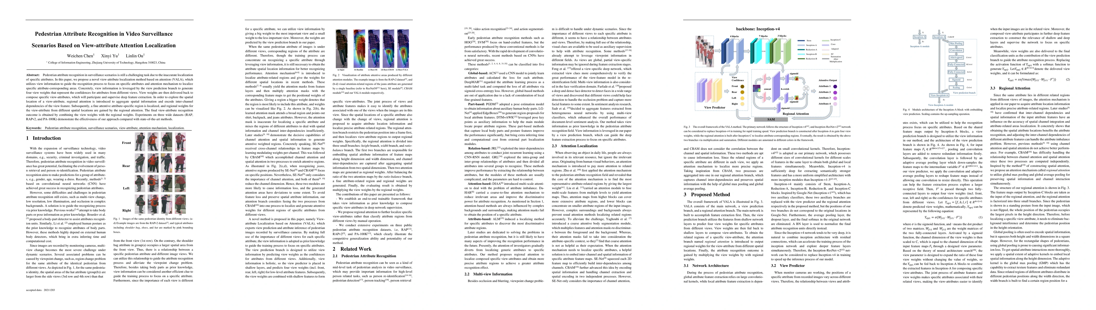 Thumbnail for Pedestrian Attribute Recognition in Video Surveillance Scenarios Based
  on View-attribute Attention Localization
