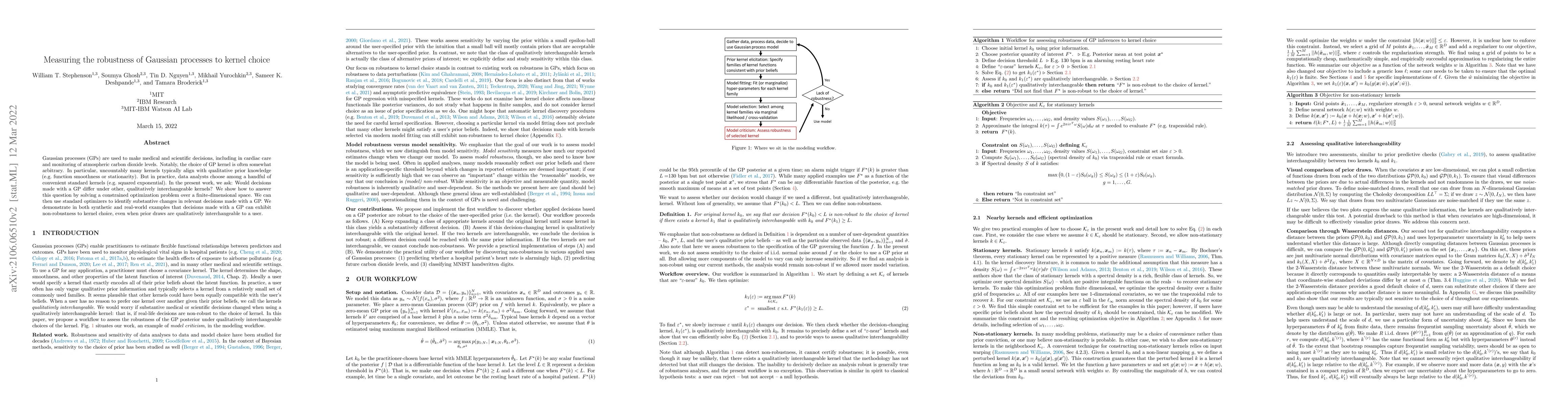 Thumbnail for Measuring the robustness of Gaussian processes to kernel choice