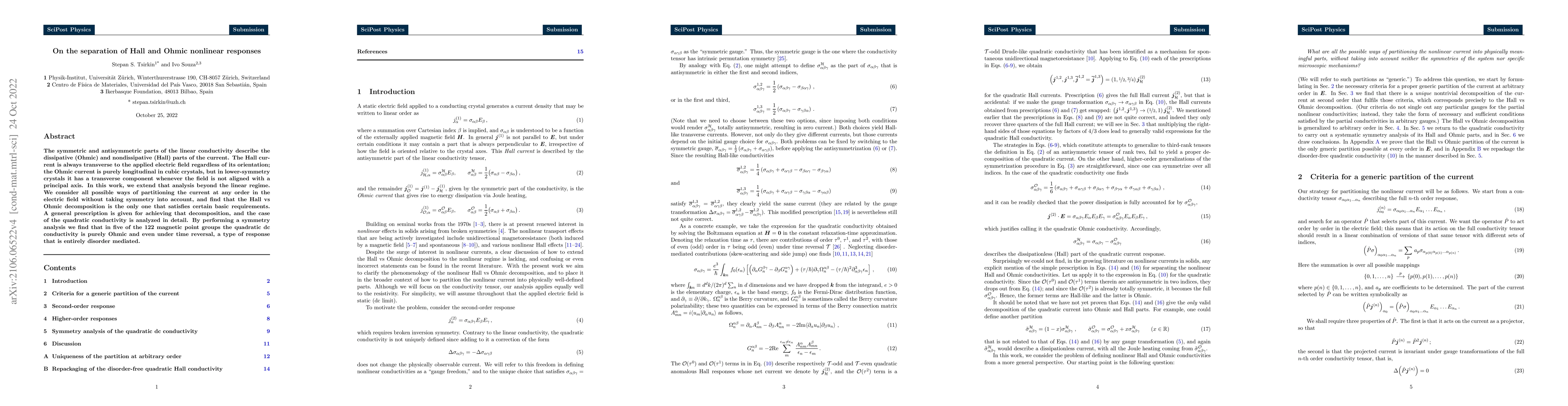 Thumbnail for On the separation of Hall and Ohmic nonlinear responses
