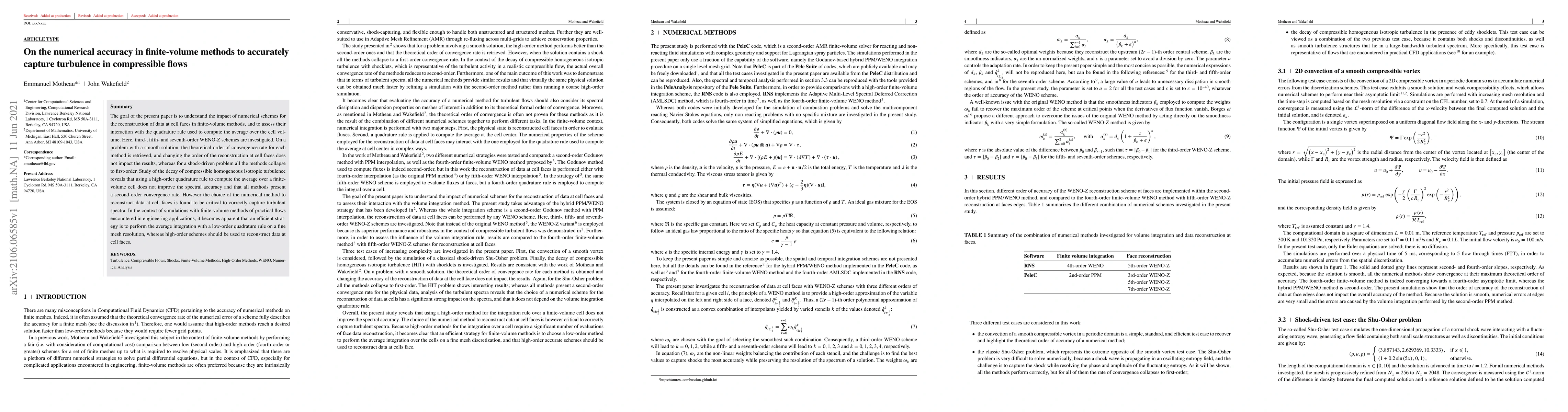 Thumbnail for On the numerical accuracy in finite-volume methods to accurately capture
  turbulence in compressible flows