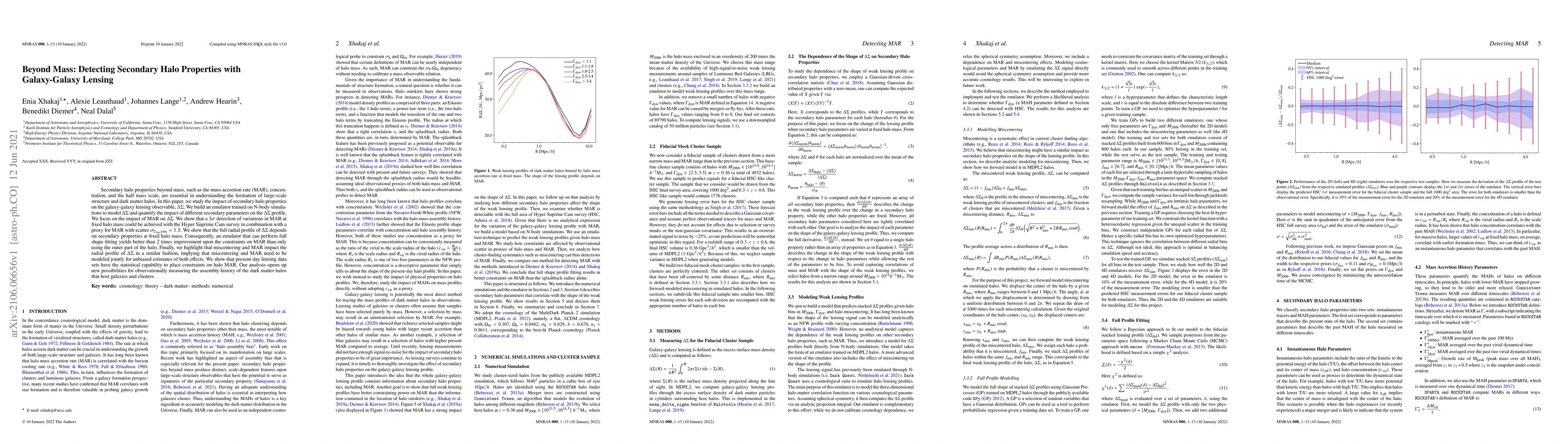 Thumbnail for Beyond Mass: Detecting Secondary Halo Properties with Galaxy-Galaxy
  Lensing