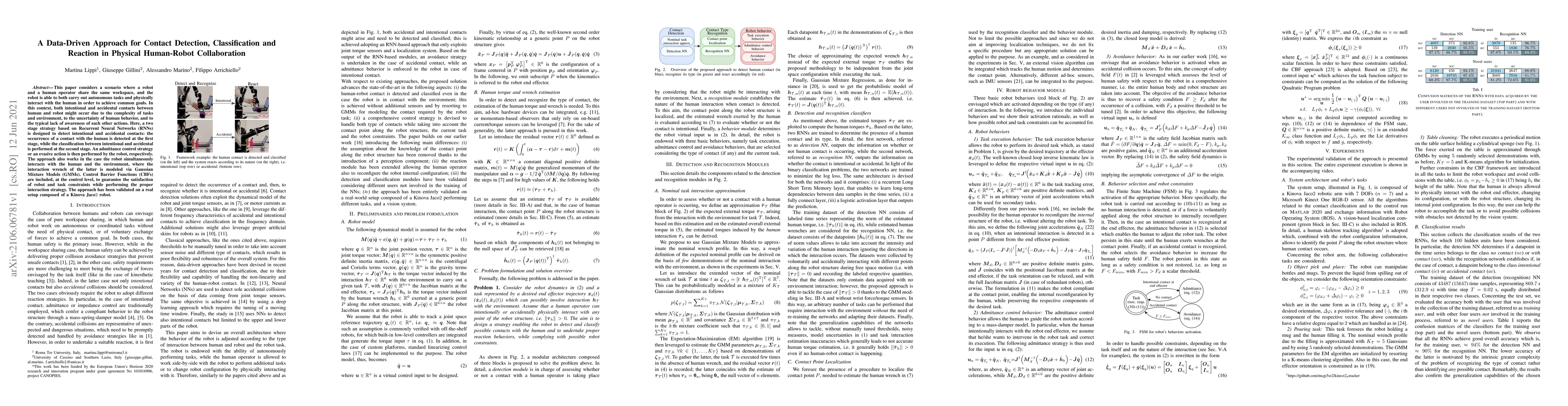 Thumbnail for A Data-Driven Approach for Contact Detection, Classification and
  Reaction in Physical Human-Robot Collaboration